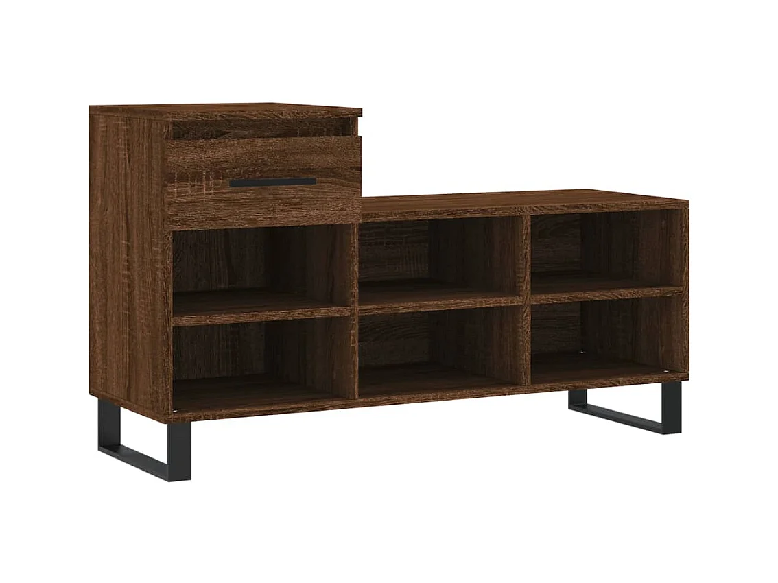 Armoire à chaussures Chêne marron 102x36x60 Bois d'ingénierie