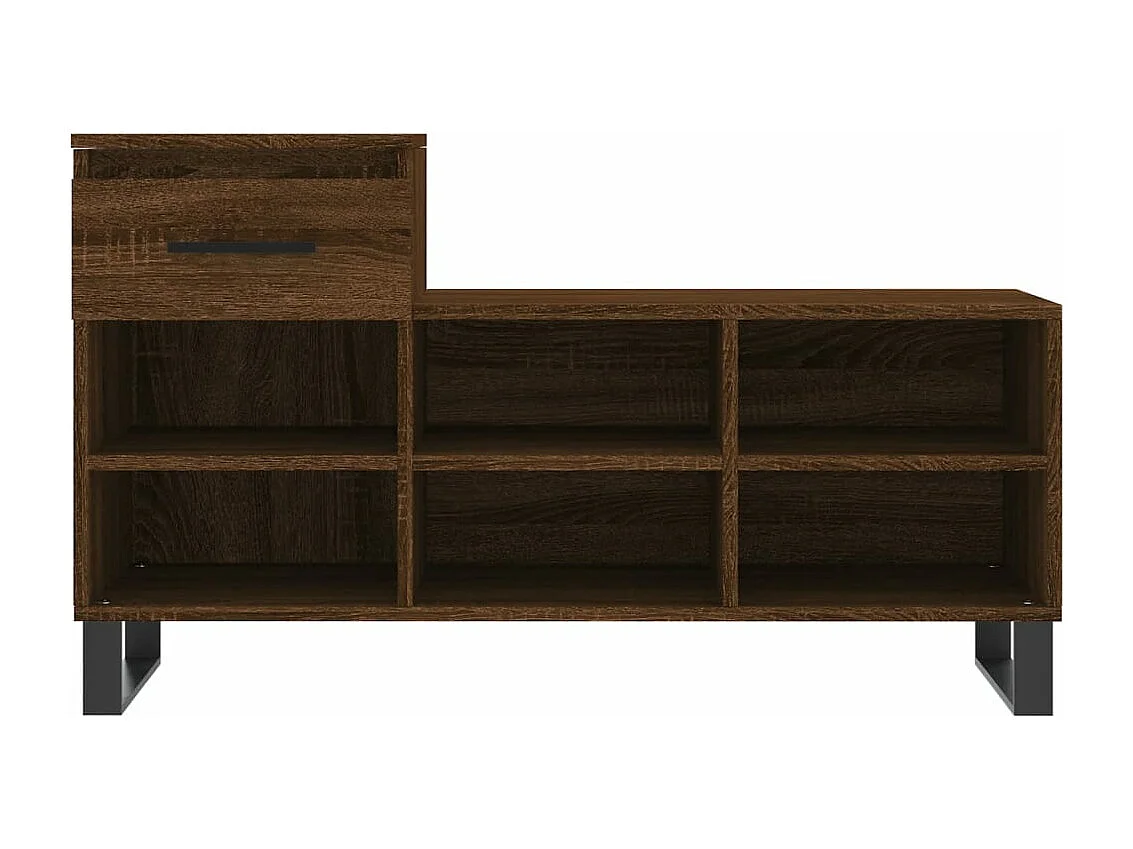 Armoire à chaussures Chêne marron 102x36x60 Bois d'ingénierie
