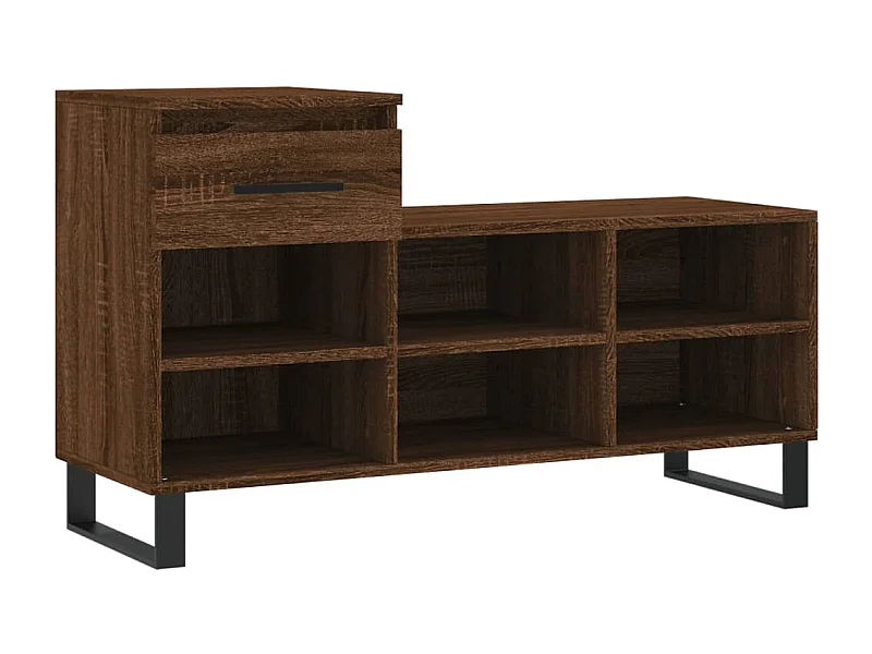 Armoire à chaussures Chêne marron 102x36x60 Bois d'ingénierie