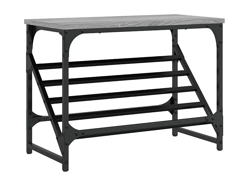 Étagère à chaussures sonoma gris 60x30x45 bois d'ingénierie