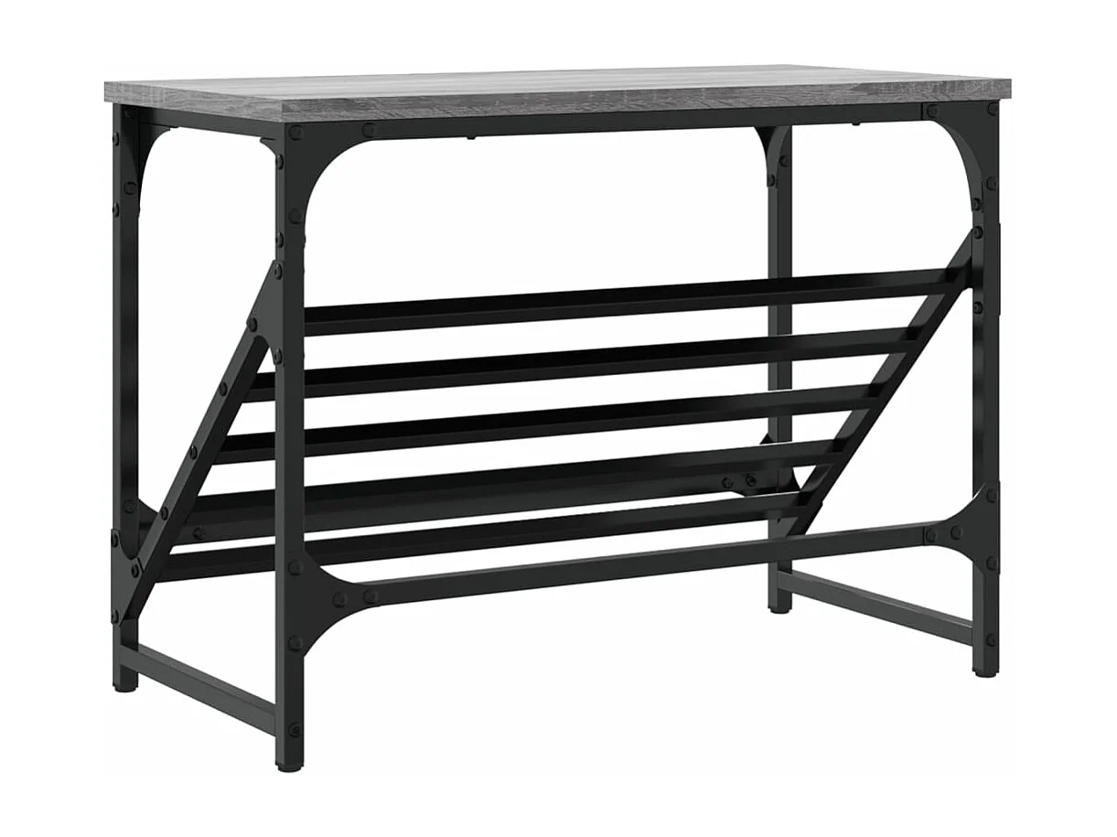 Étagère à chaussures sonoma gris 60x30x45 bois d'ingénierie