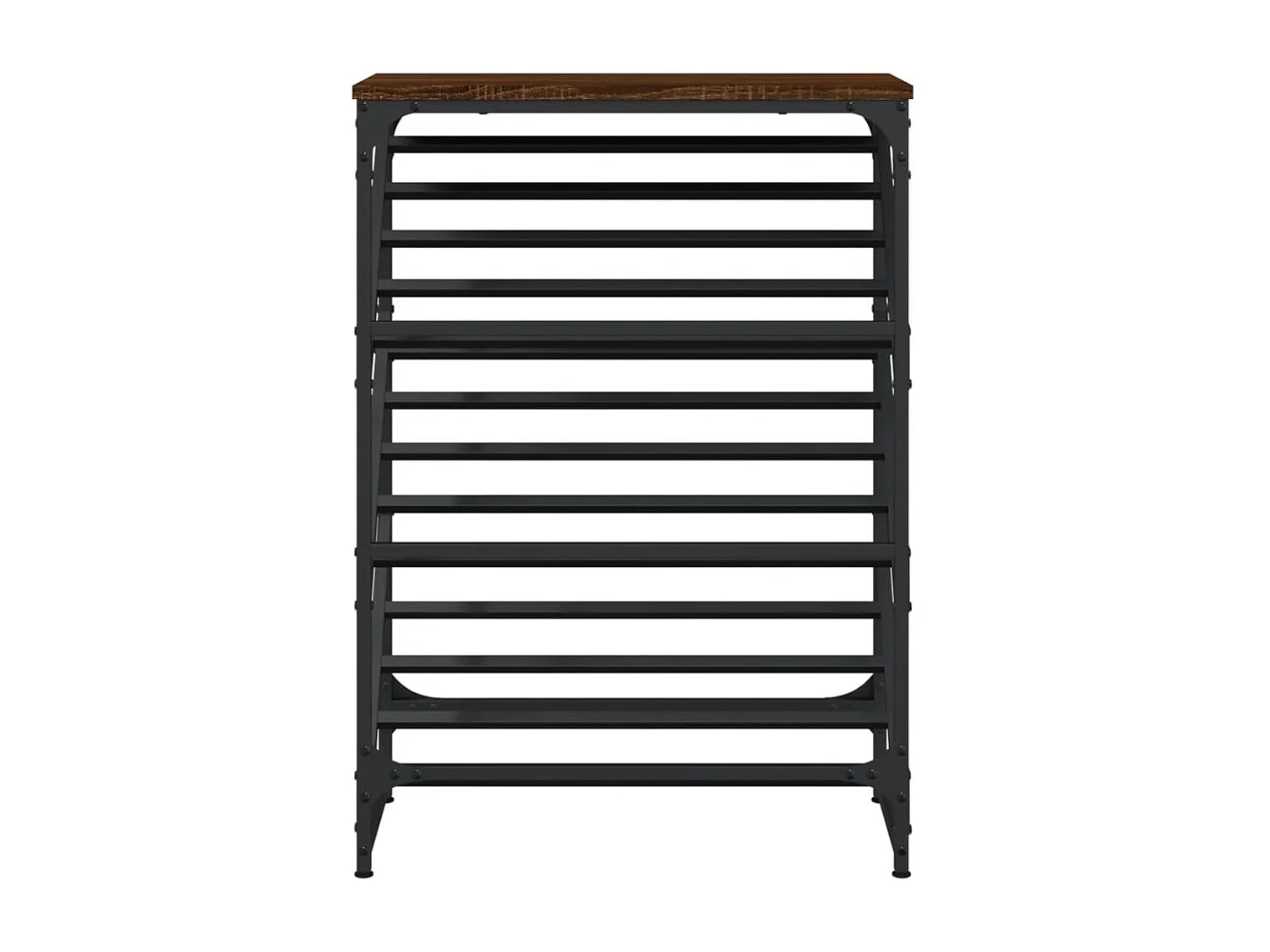 Étagère à chaussures chêne marron 60x30x85 bois d'ingénierie