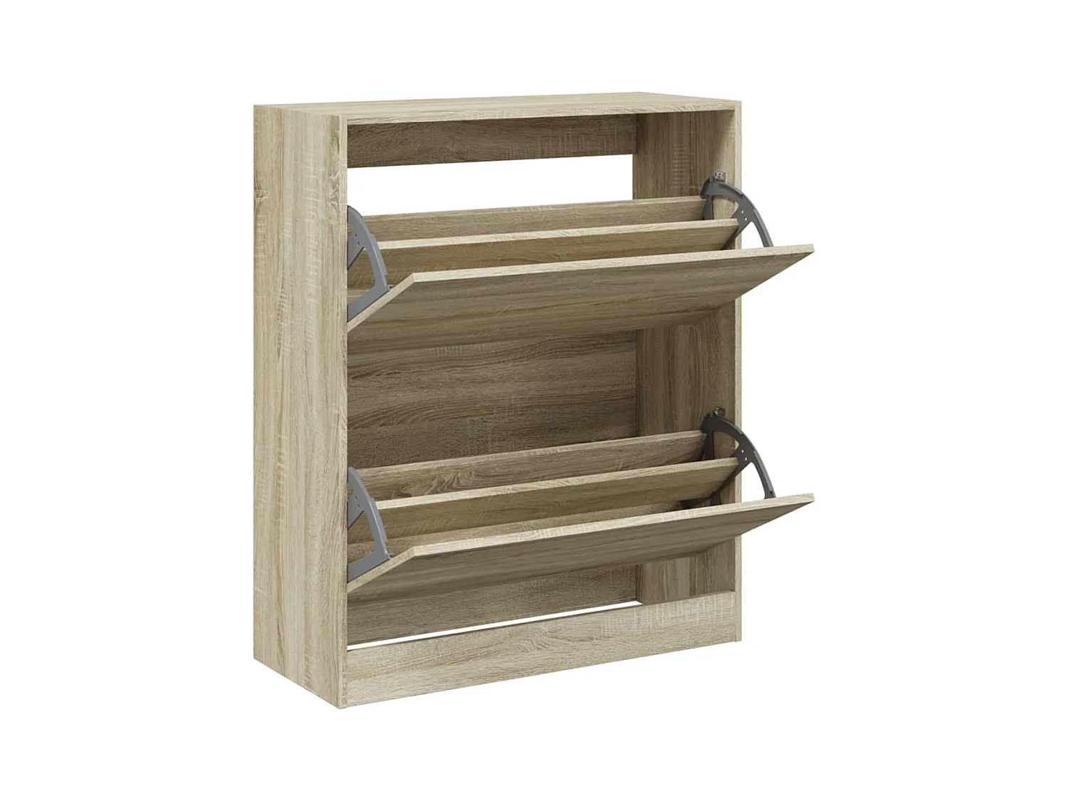 Schoenenkast 80x34x96,5 cm bewerkt hout sonoma eikenkleurig