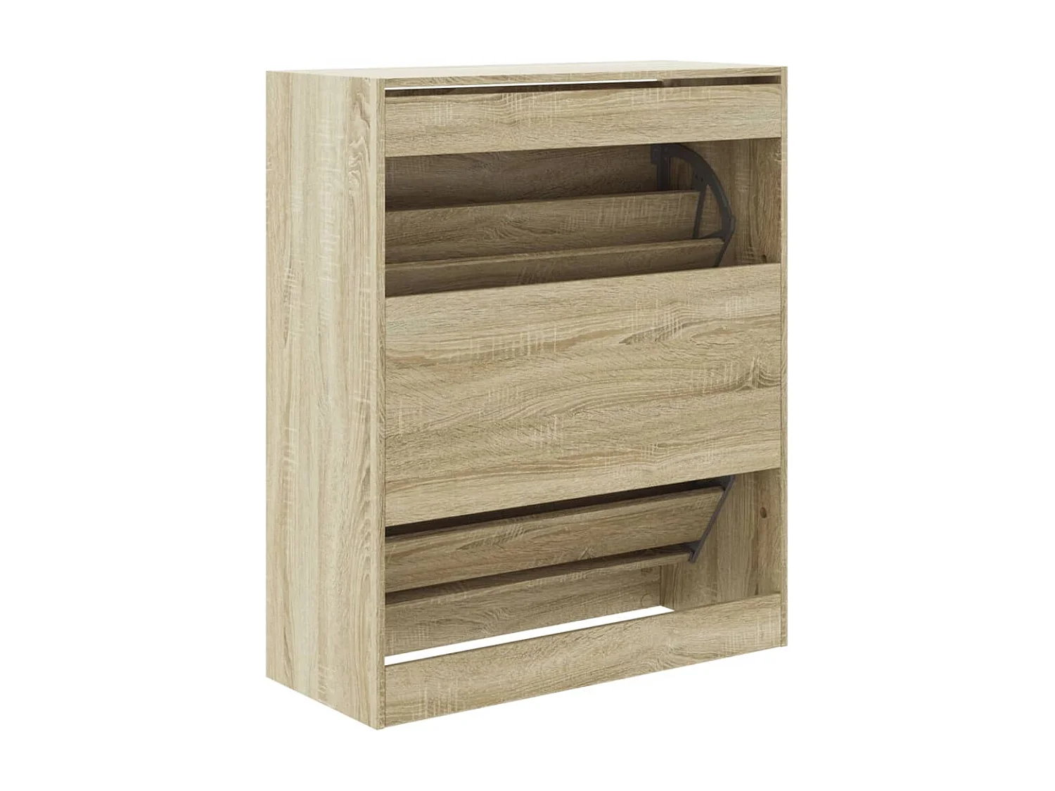 Armoire à chaussures chêne sonoma 80x34x96,5 bois ingénierie