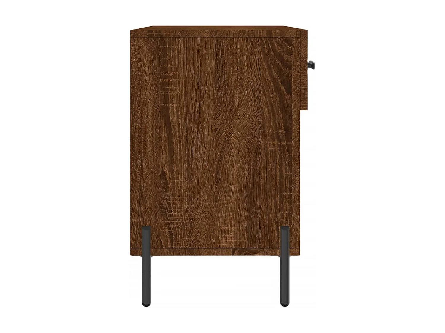 Banc à chaussures chêne marron 102x35x55 bois d'ingénierie