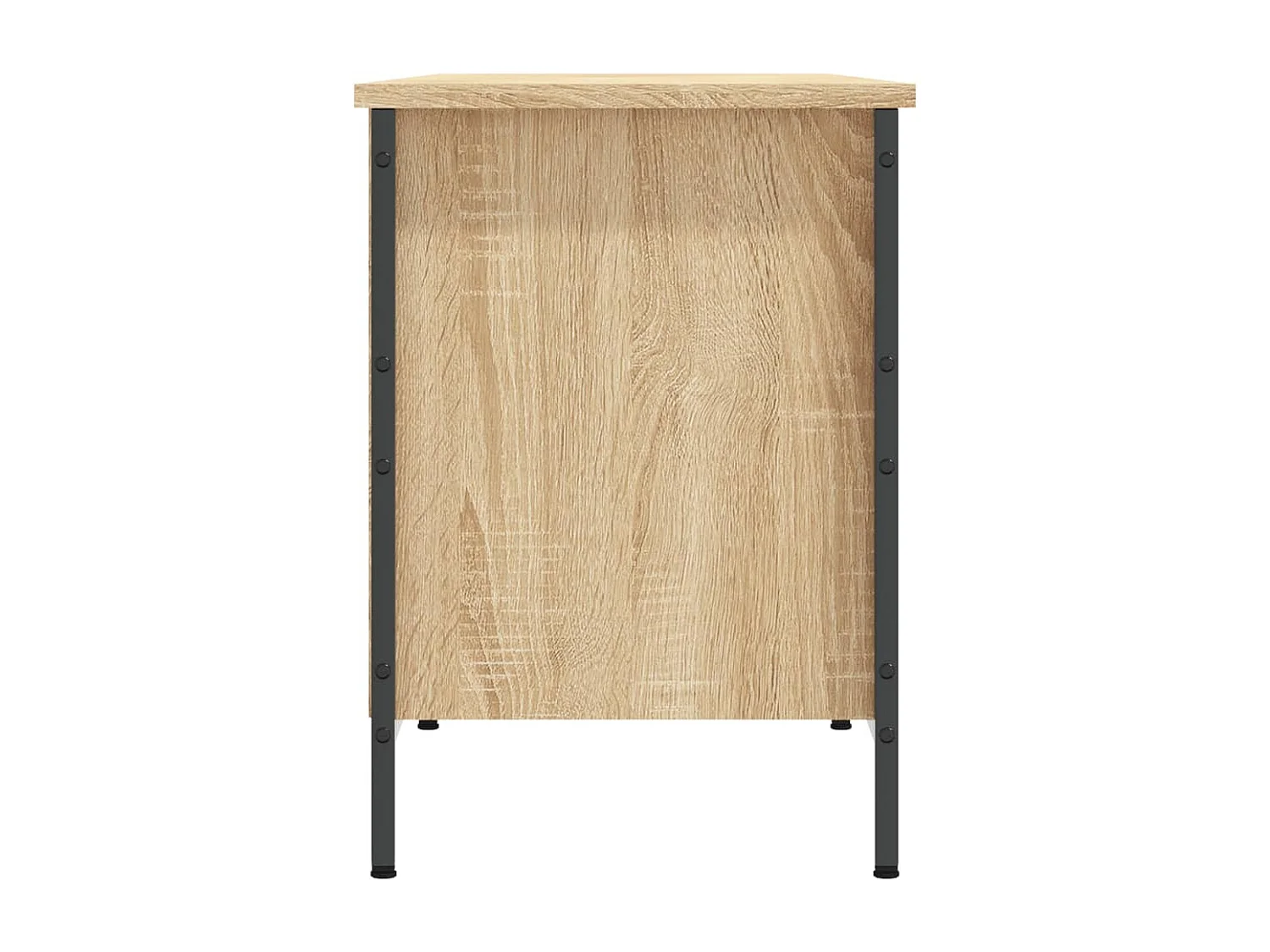 Armoire à chaussures chêne sonoma 131x35x50 bois d'ingénierie