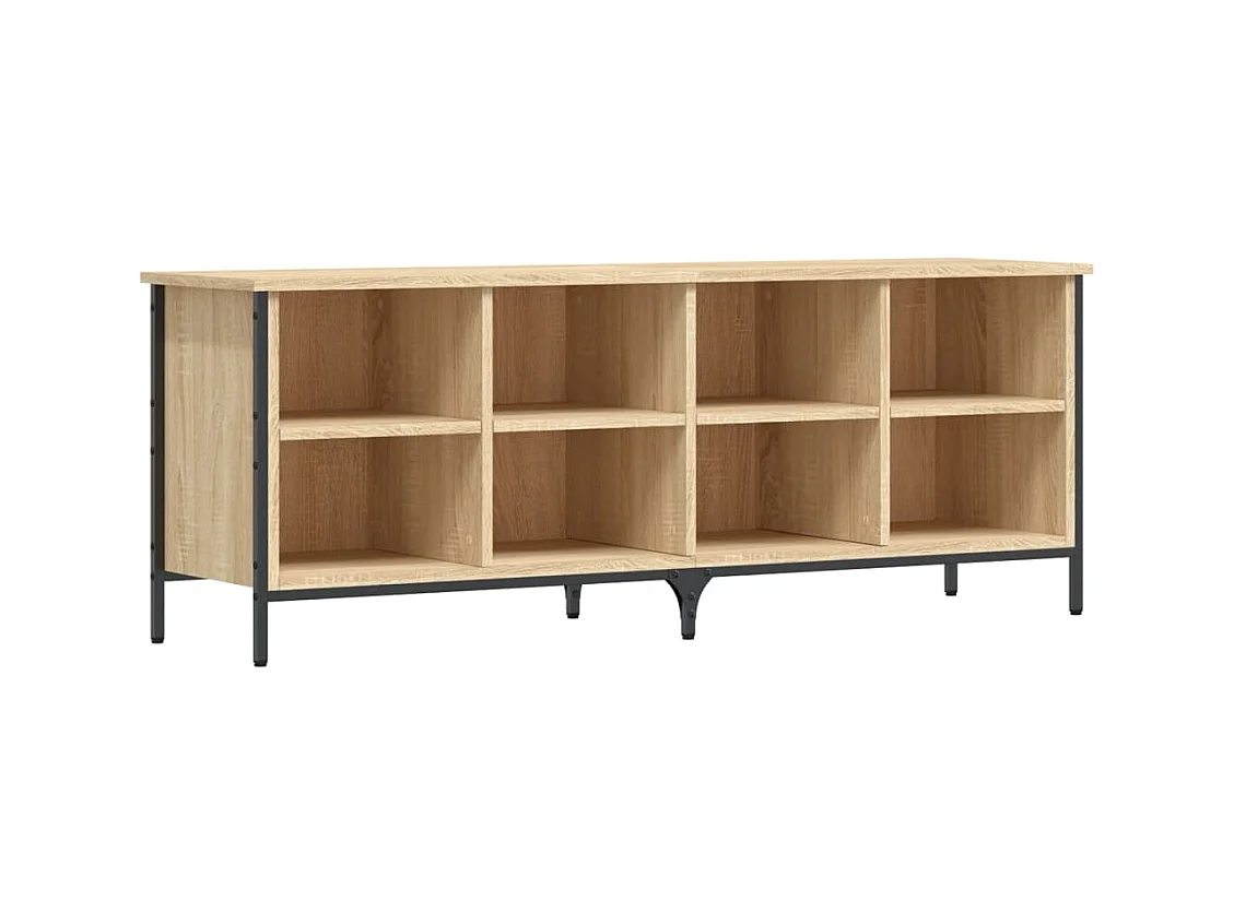 Armoire à chaussures chêne sonoma 131x35x50 bois d'ingénierie