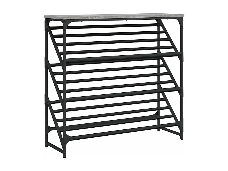Étagère à chaussures sonoma gris 90x30x85 bois d'ingénierie