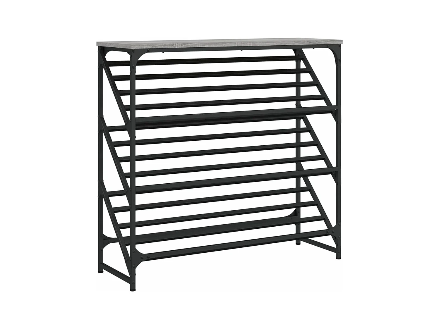 Étagère à chaussures sonoma gris 90x30x85 bois d'ingénierie