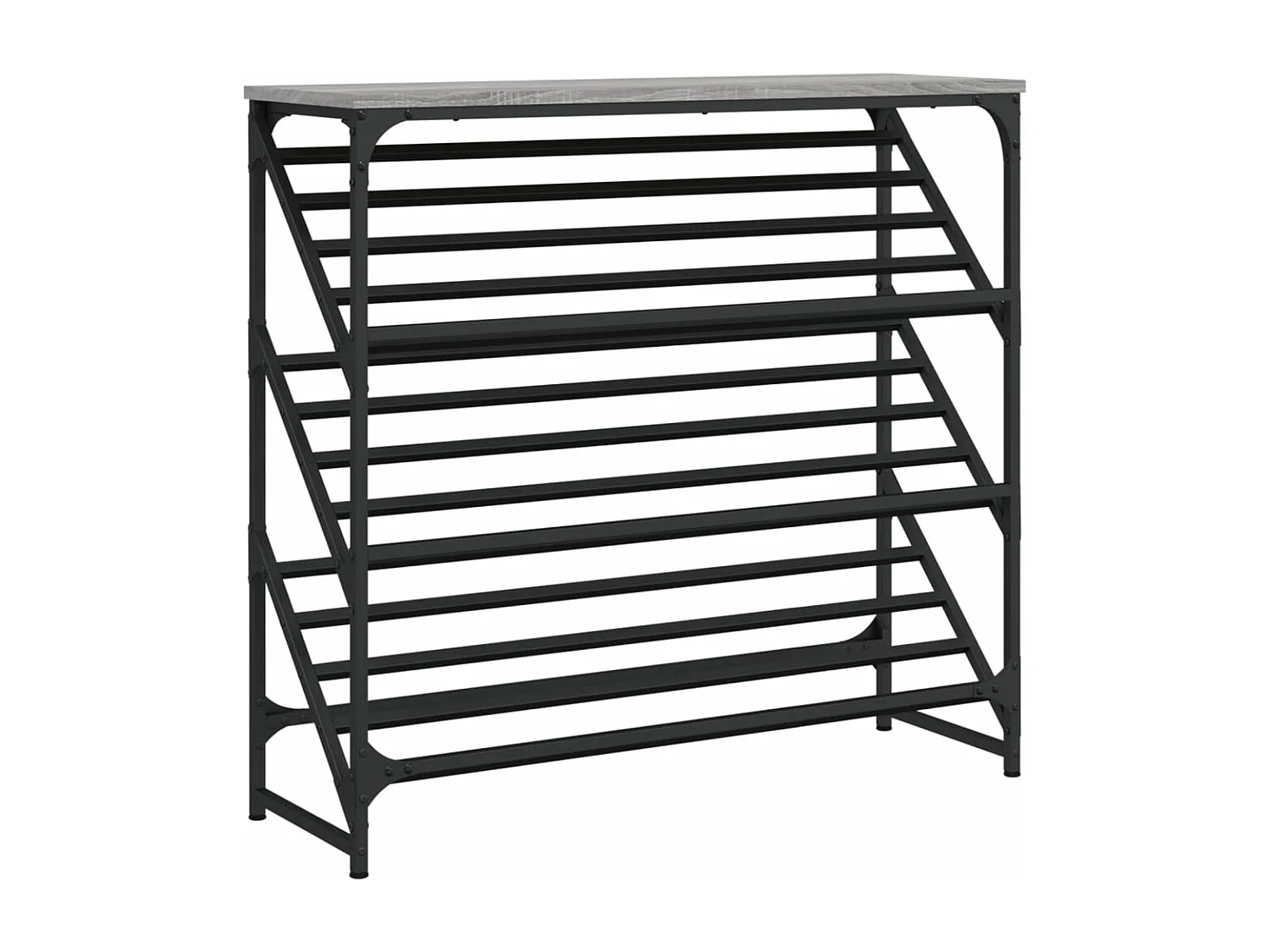Étagère à chaussures sonoma gris 90x30x85 bois d'ingénierie
