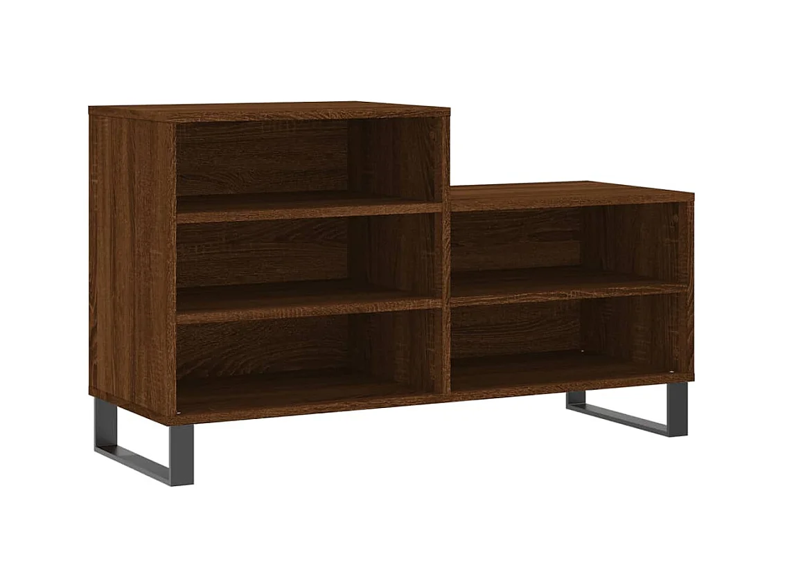 Armoire à chaussures Chêne marron 102x36x60 Bois d'ingénierie