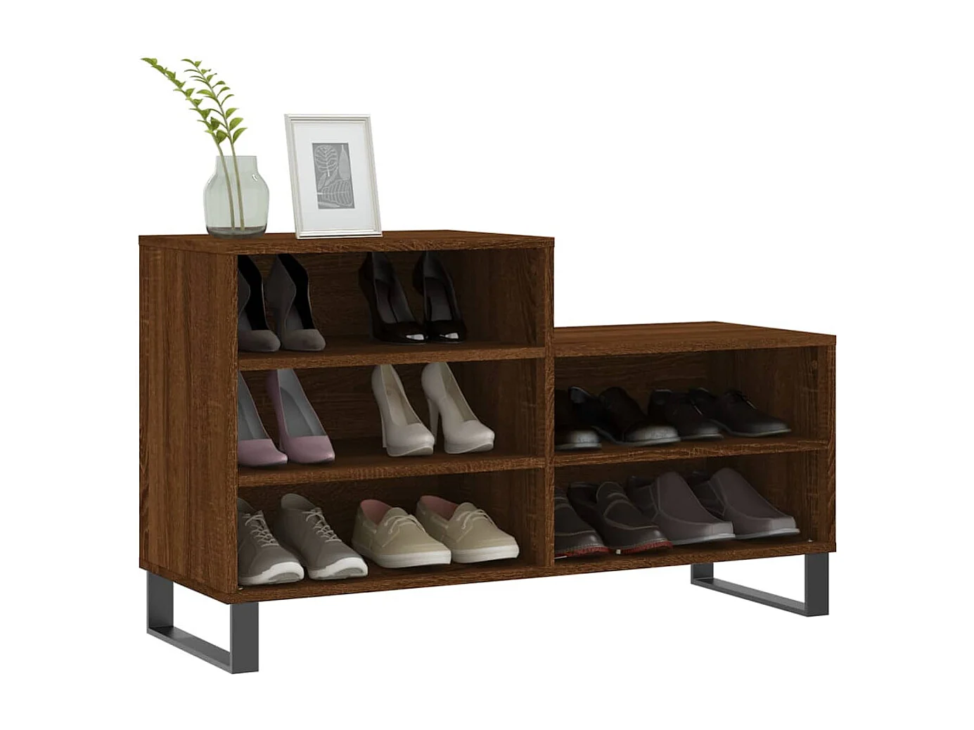 Armoire à chaussures Chêne marron 102x36x60 Bois d'ingénierie