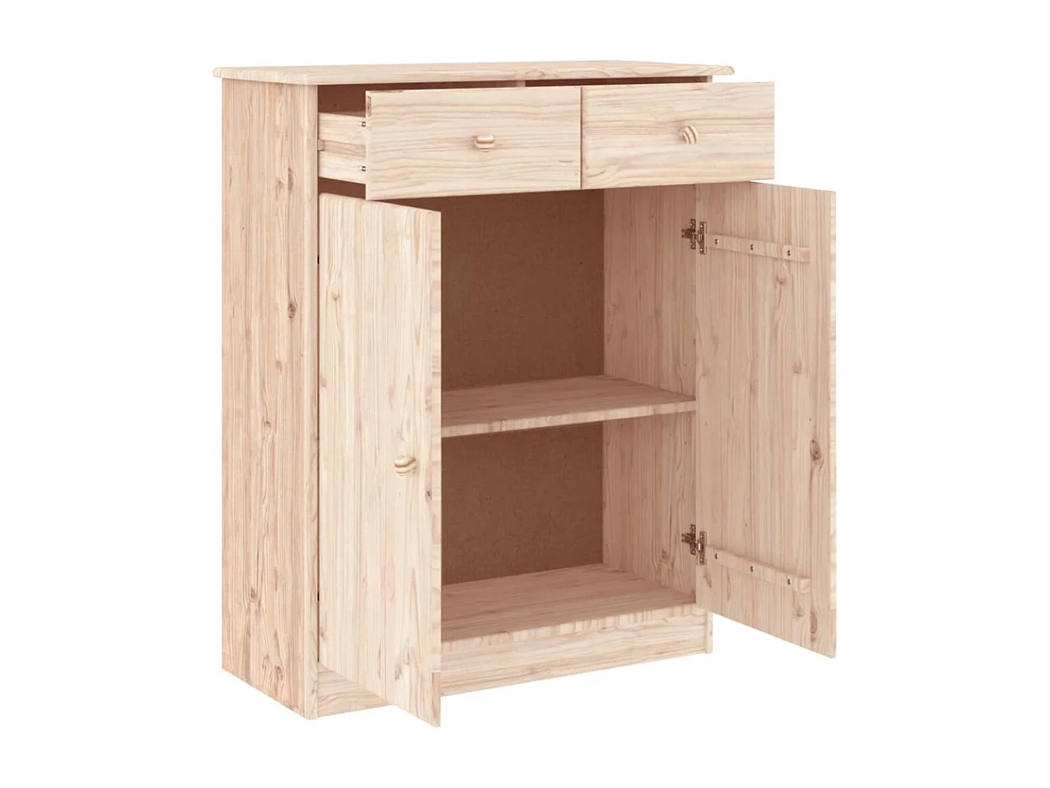 Armoire à chaussures ALTA 77x35x96 bois massif de pin