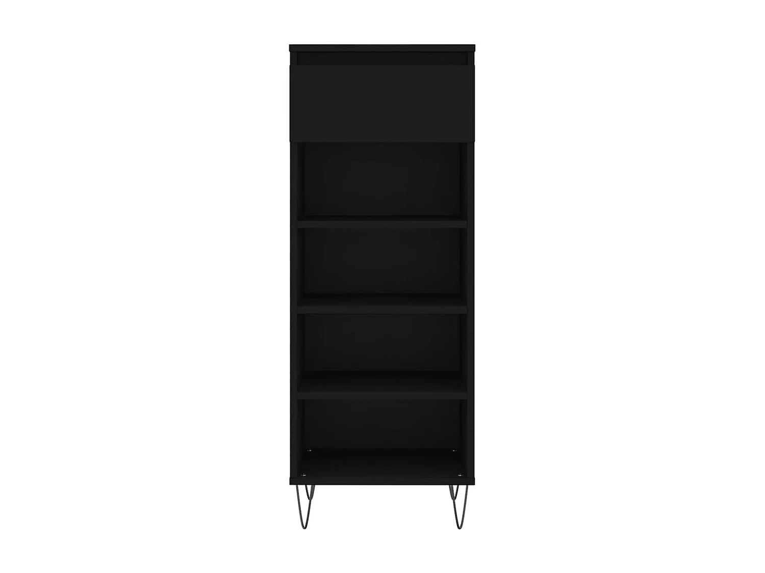 Armoire à chaussures Noir 40x36x105 Bois d'ingénierie