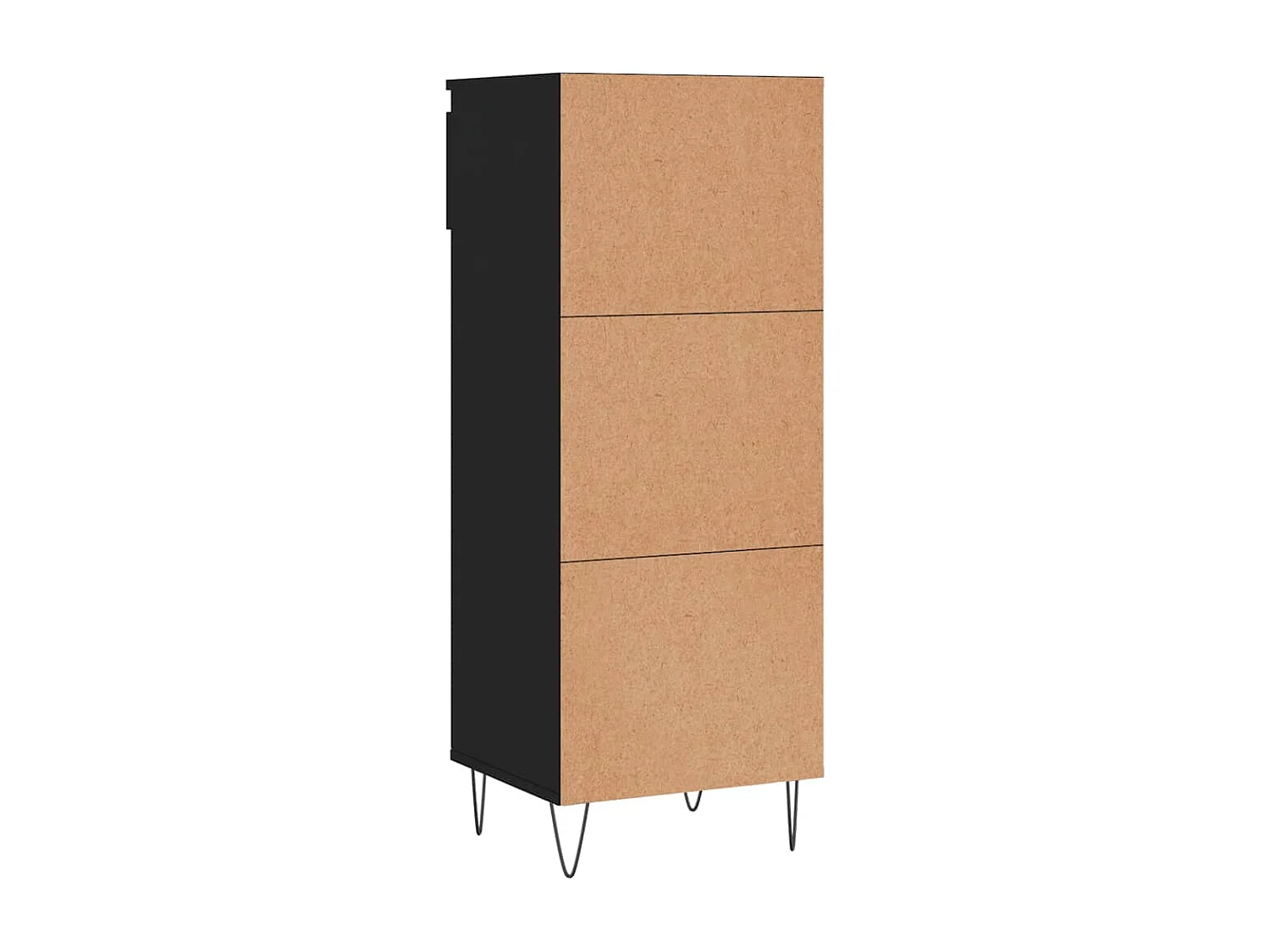 Armoire à chaussures Noir 40x36x105 Bois d'ingénierie