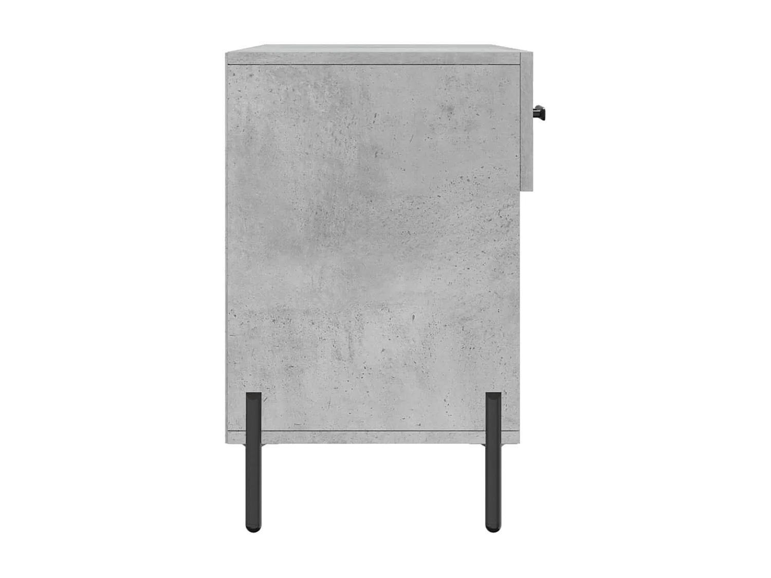 Banc à chaussures gris béton 102x35x55 bois d'ingénierie
