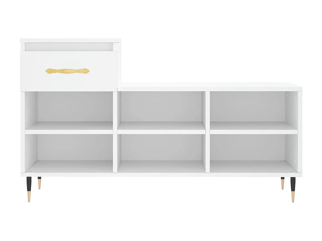 Armoire à chaussures Blanc 102x36x60 Bois d'ingénierie