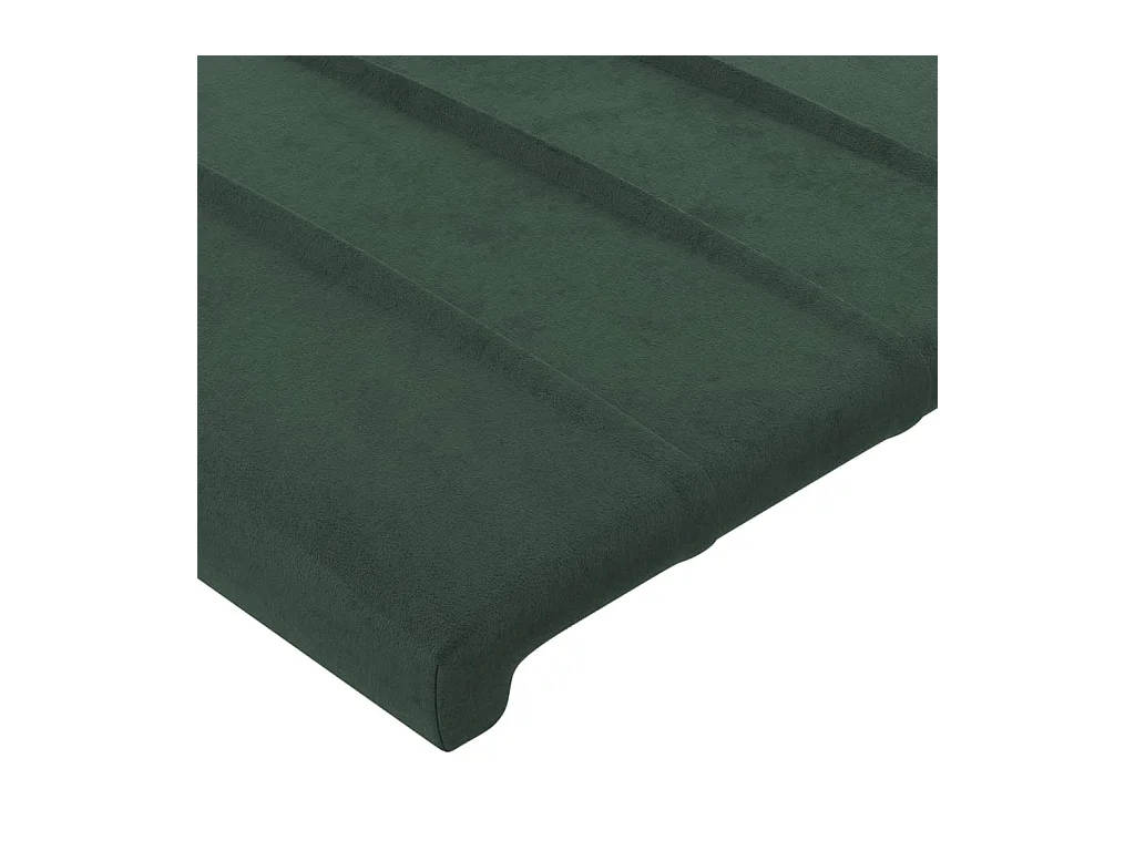 Tête de lit à LED Vert foncé 103x16x118-128 Velours