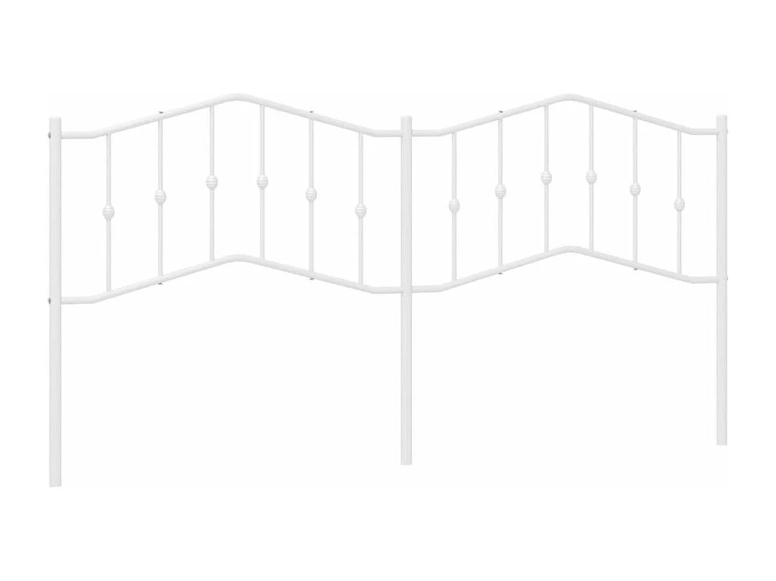 Tête de lit métal blanc 200cm