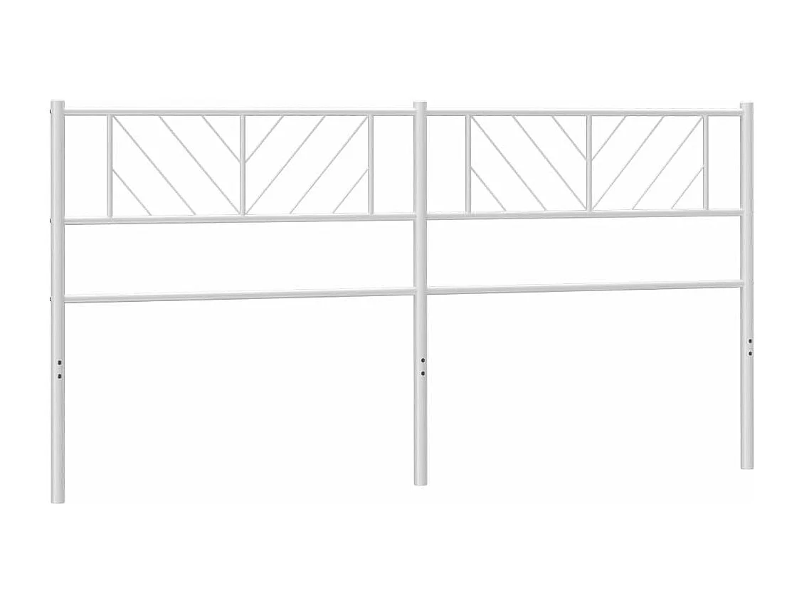 Tête de lit métal blanc 193cm