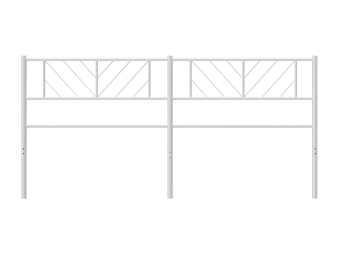 Tête de lit métal blanc 193cm