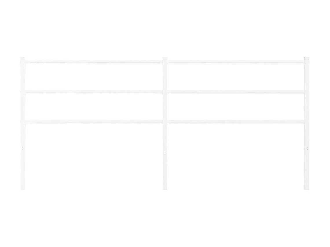Tête de lit métal blanc 193cm