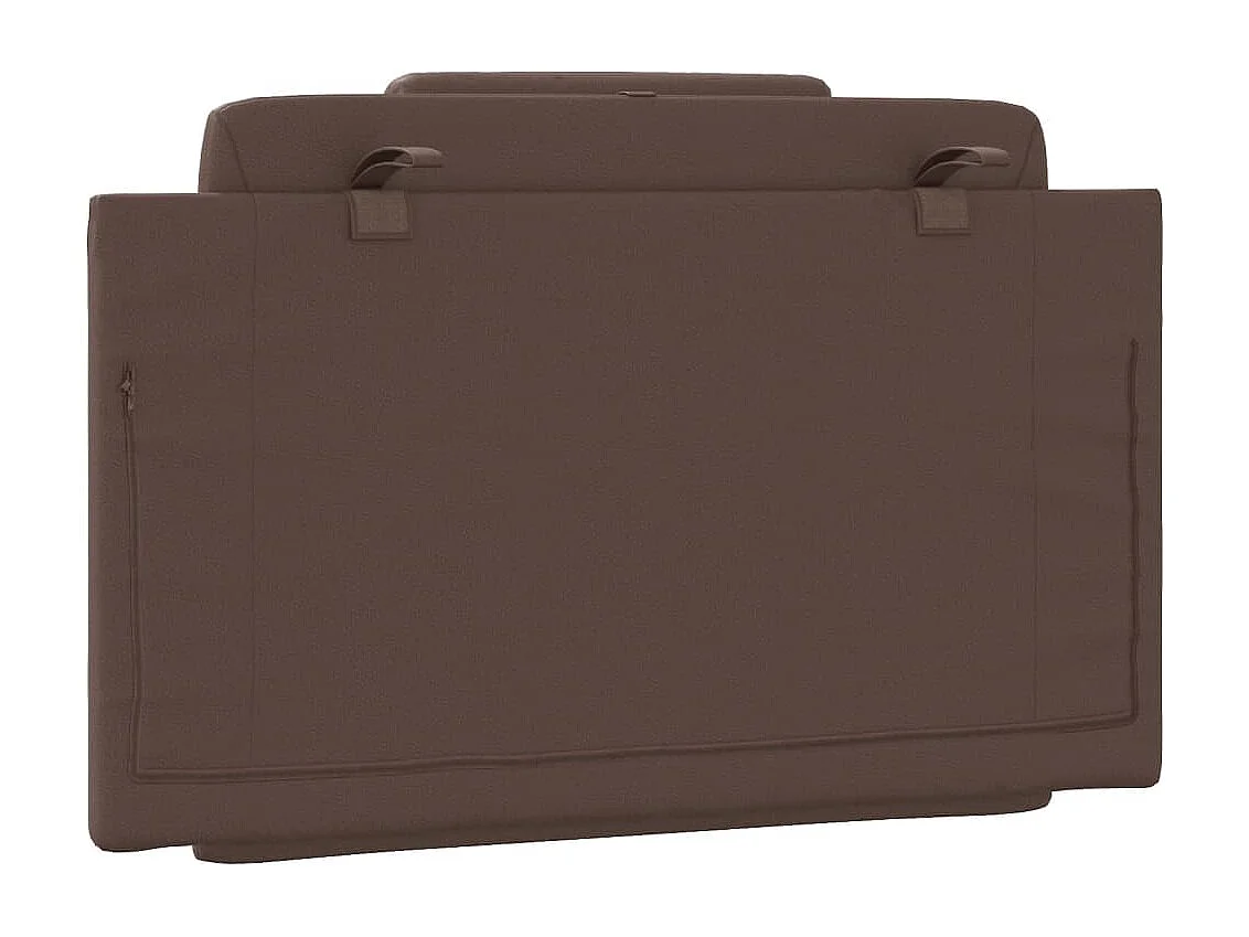 Coussin de tête de lit marron 80cm similicuir