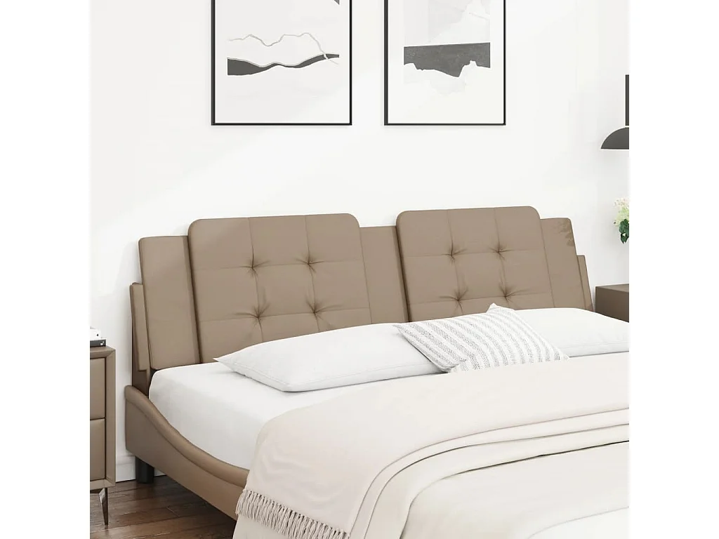Coussin de tête de lit cappuccino 180cm similicuir