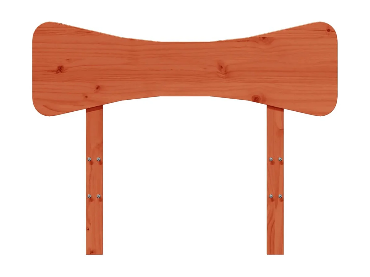 Tête de lit cire marron 90cm bois massif de pin