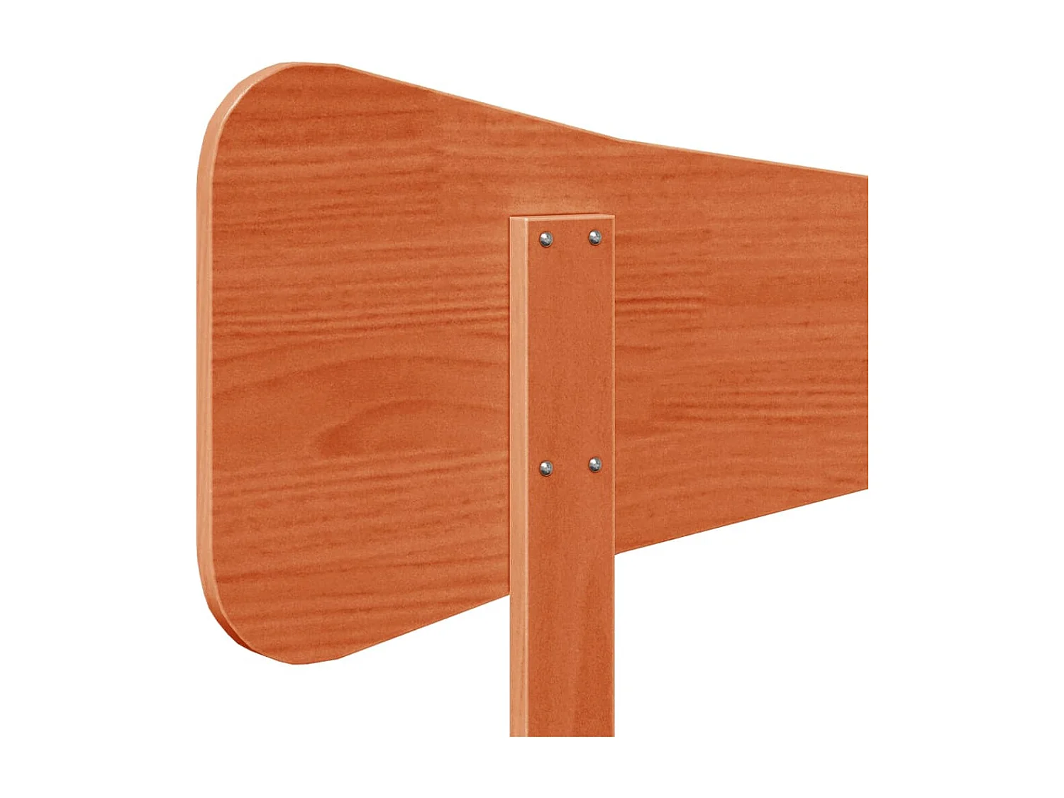 Tête de lit cire marron 90cm bois massif de pin