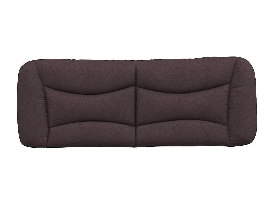 Coussin de tête de lit marron foncé 140cm tissu