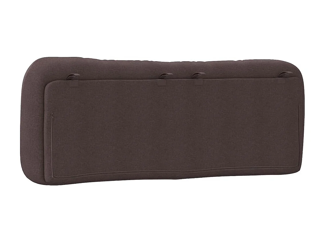 Coussin de tête de lit marron foncé 140cm tissu