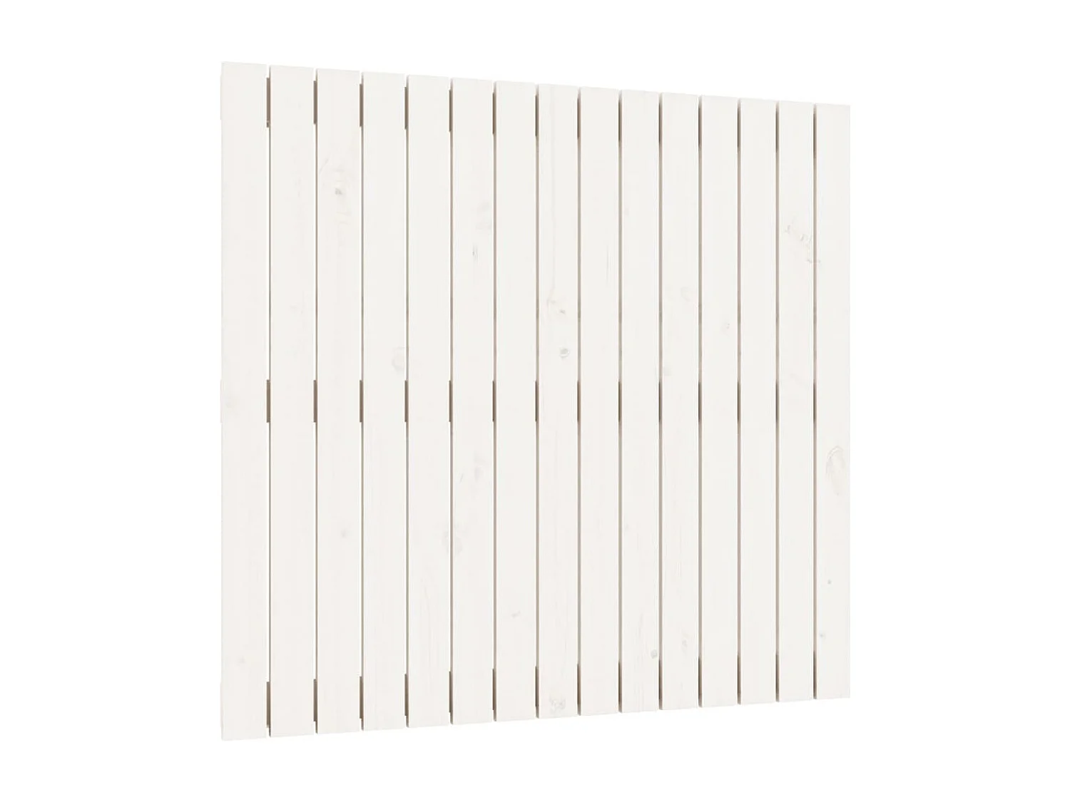 Tête de lit murale Blanc 95,5x3x90 Bois massif de pin