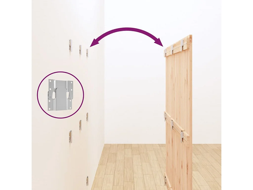 Tête de lit murale 127,5x3x110 Bois massif de pin