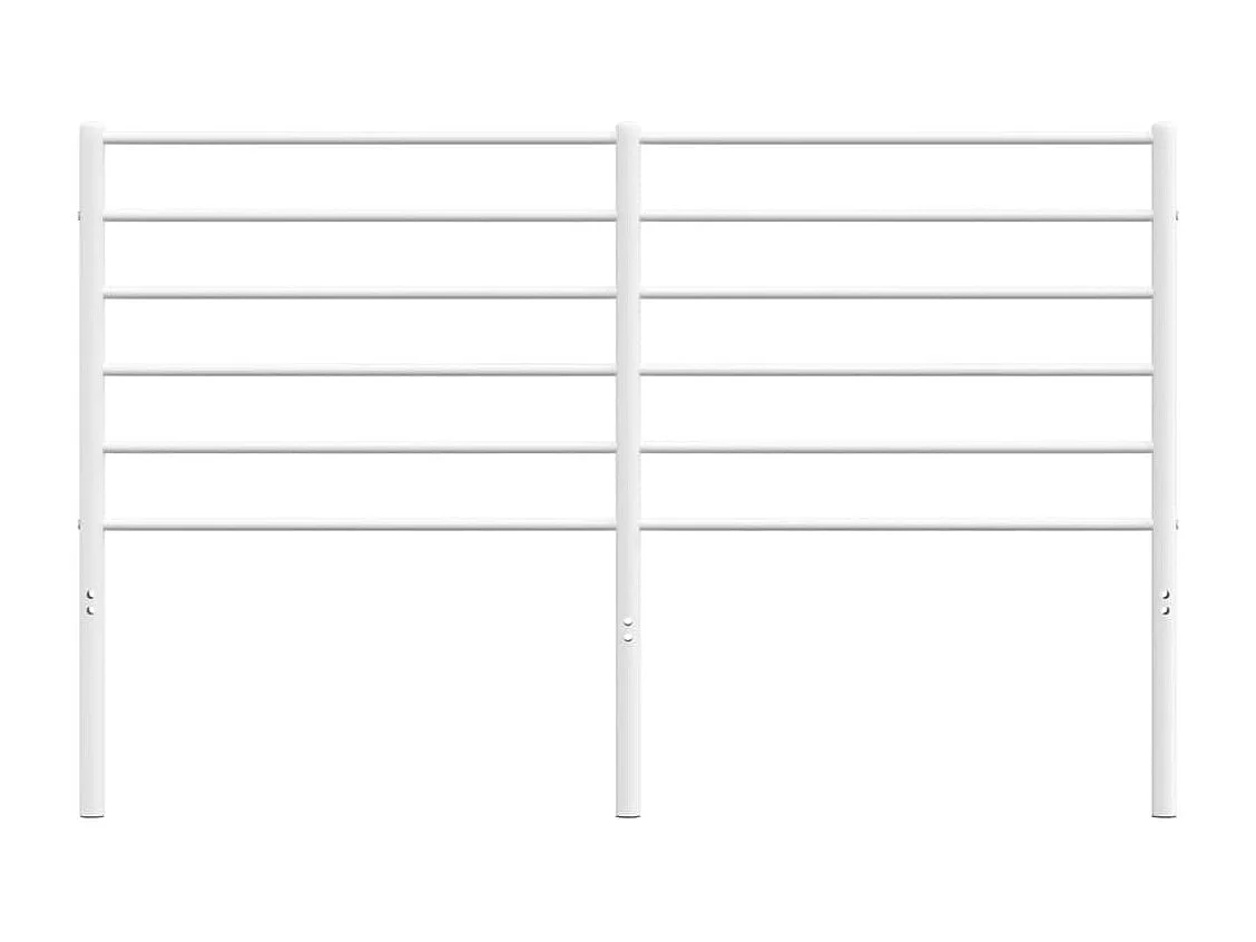 Tête de lit métal blanc 140cm