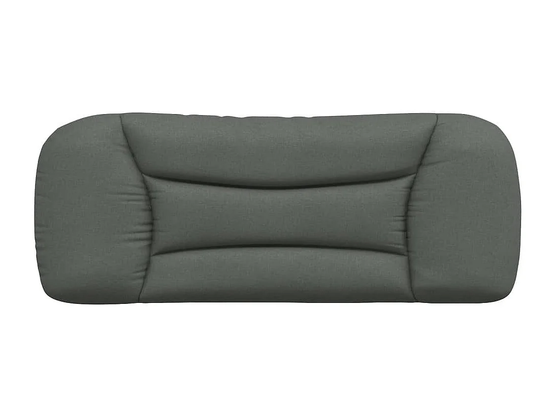 Coussin de tête de lit gris foncé 100cm tissu