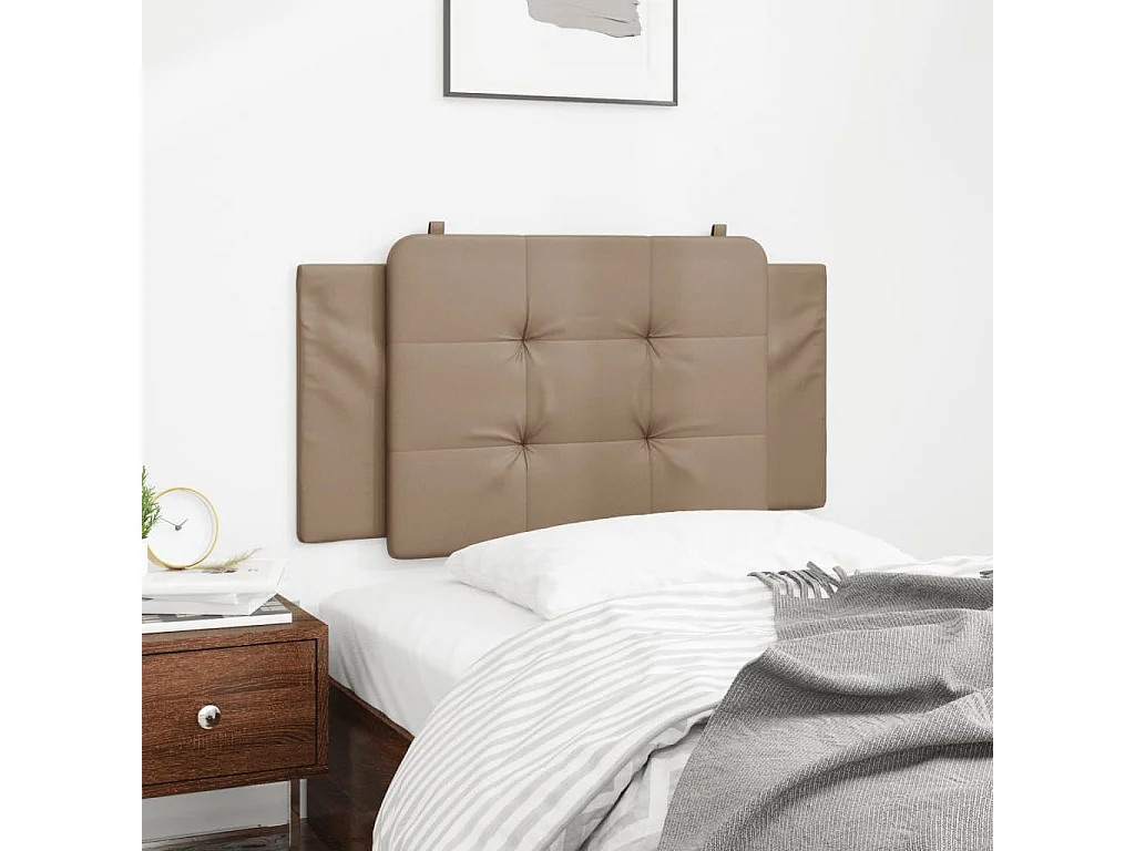 Coussin de tête de lit cappuccino 100cm similicuir