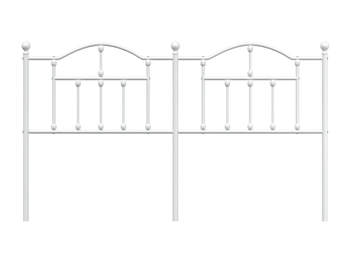 Tête de lit métal blanc 160cm