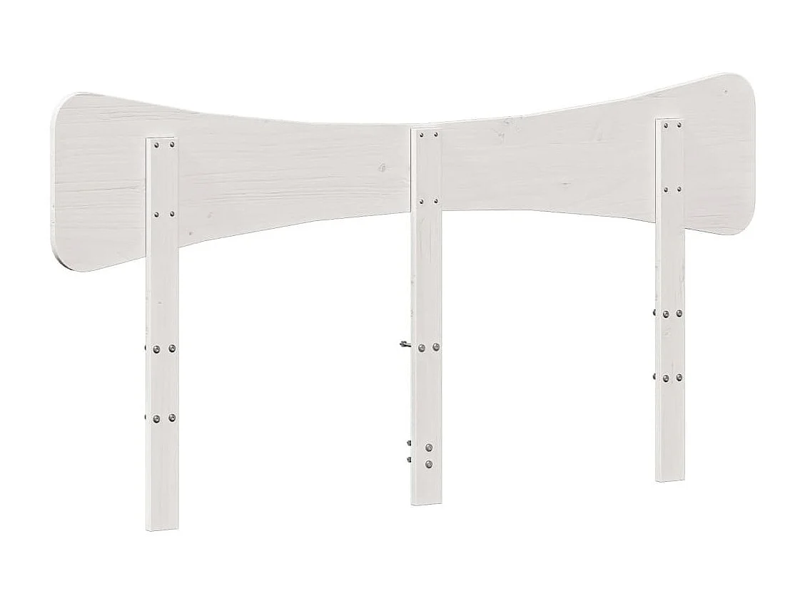 Tête de lit blanc 140cm bois massif de pin