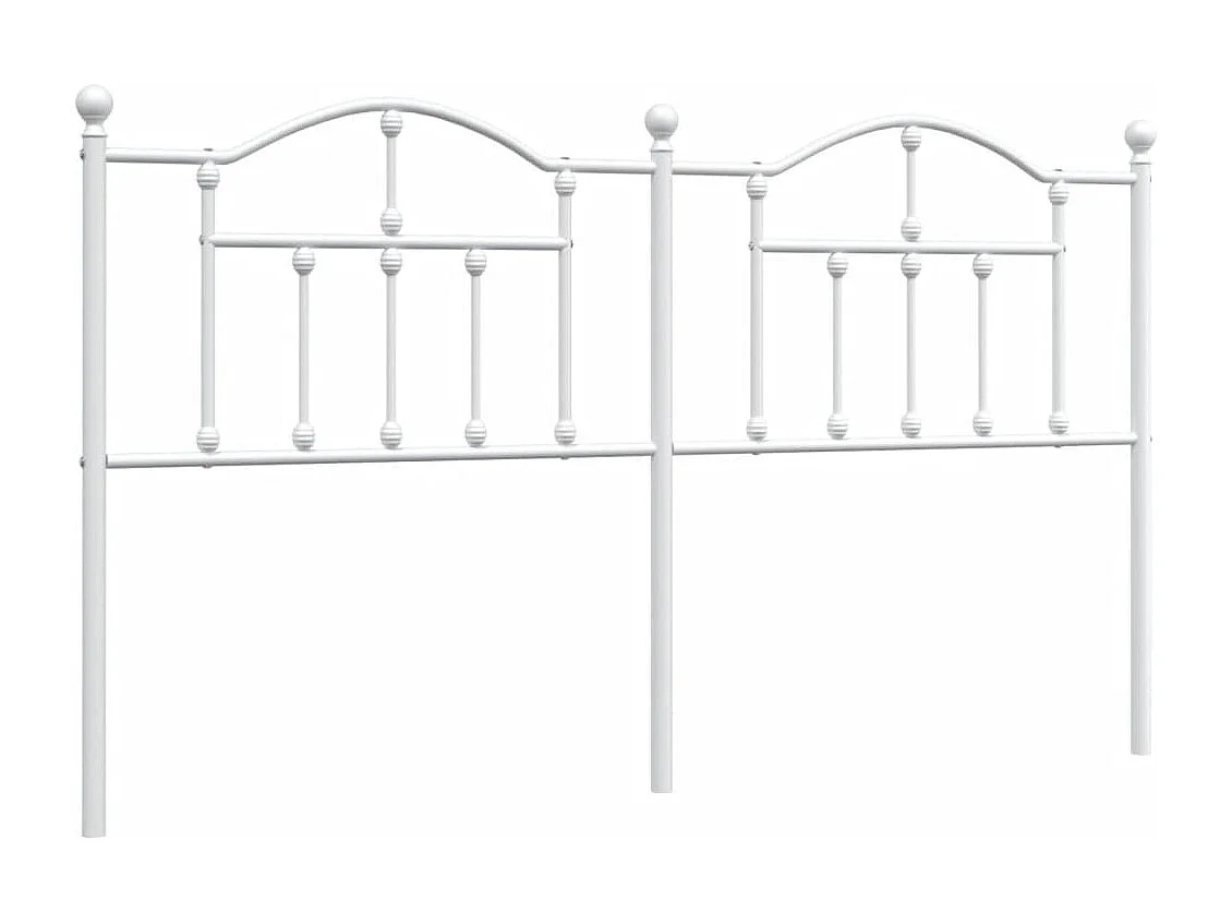 Tête de lit métal blanc 180cm