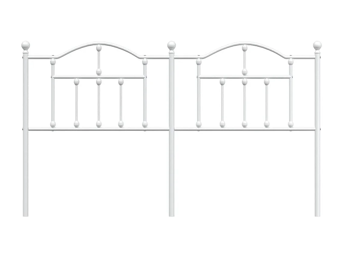 Tête de lit métal blanc 180cm