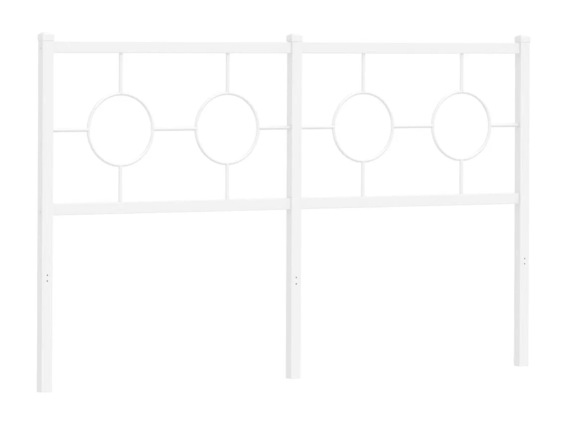 Tête de lit métal blanc 140cm
