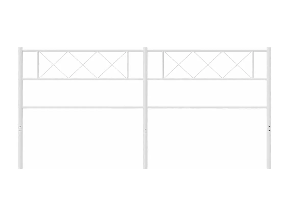 Tête de lit métal blanc 200cm