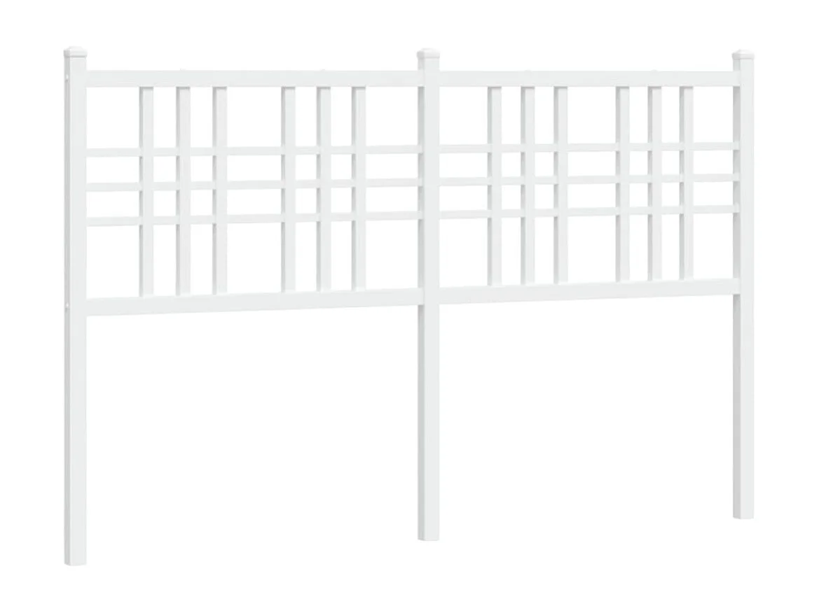 Tête de lit métal blanc 120cm