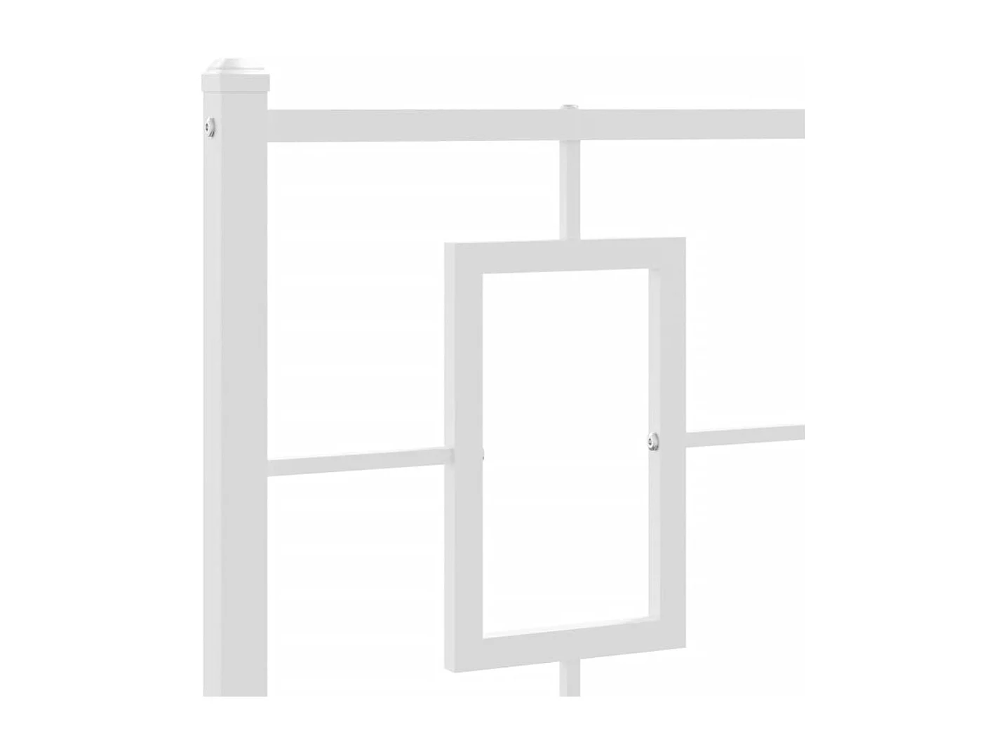 Tête de lit métal blanc 75cm