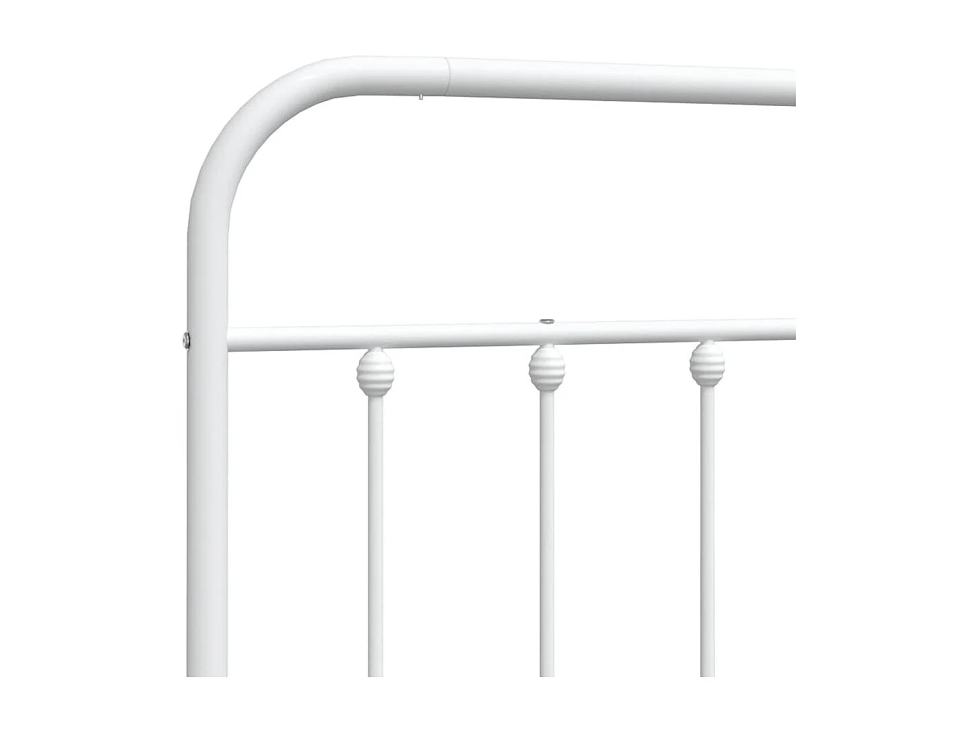 Tête de lit métal blanc 80cm