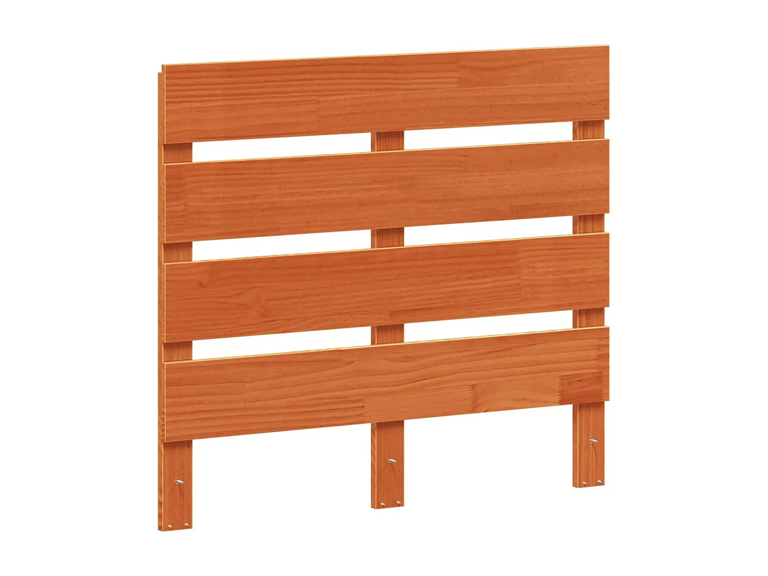 Tête de lit marron 90cm bois massif de pin