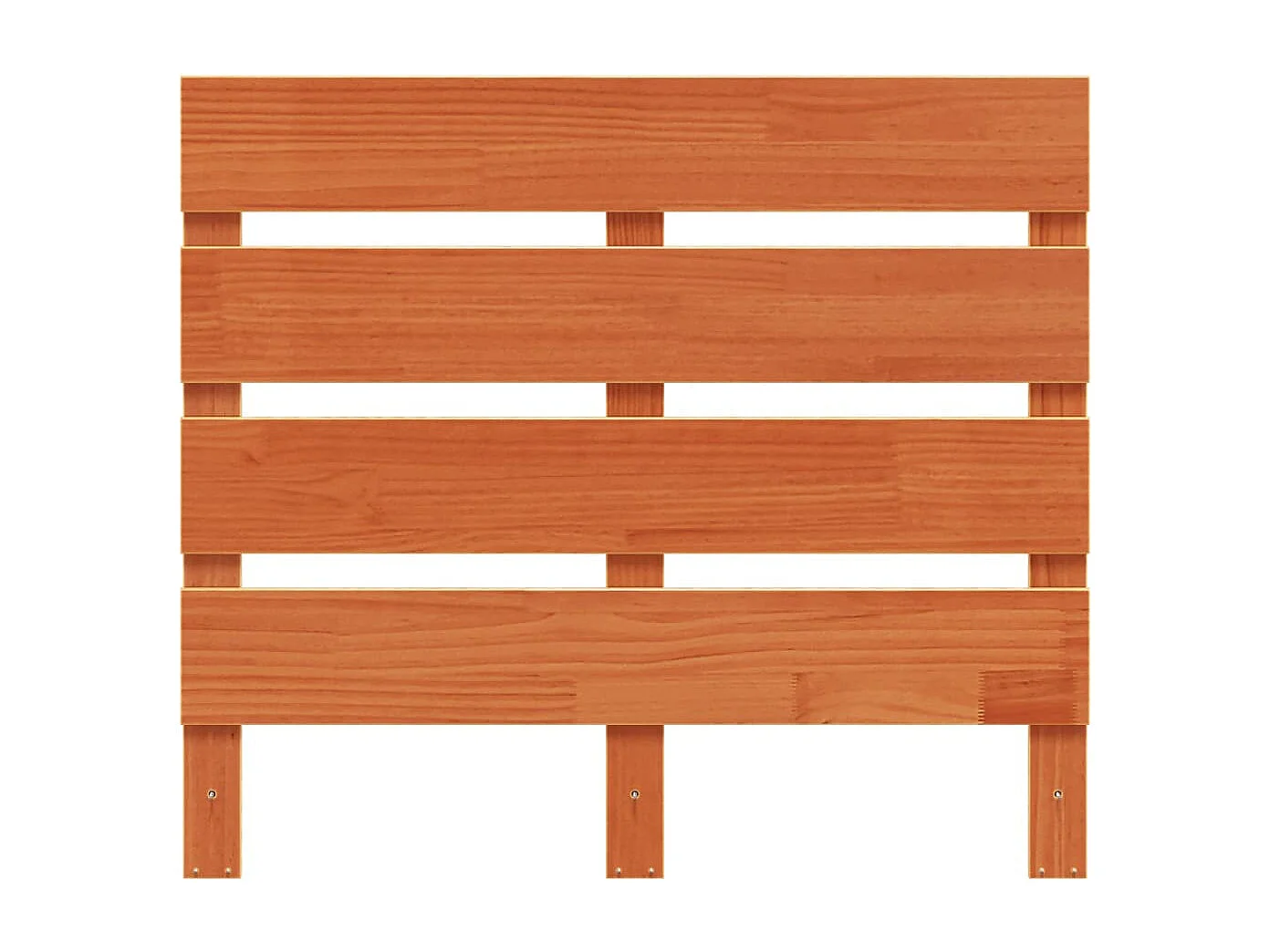 Tête de lit marron 90cm bois massif de pin