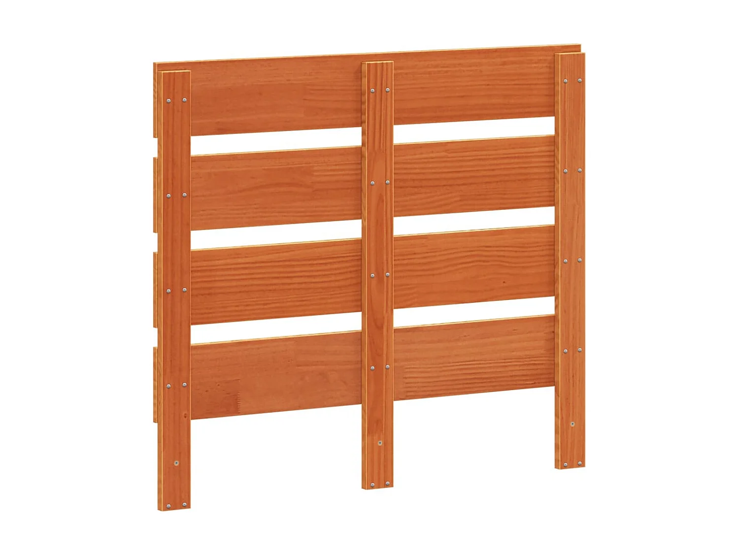 Tête de lit marron 90cm bois massif de pin