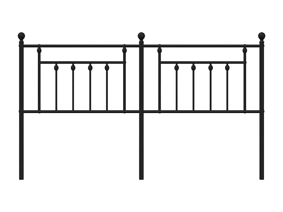 Tête de lit métal noir 180cm